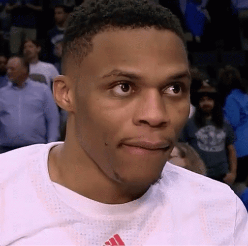 Russell Westbrook Being Interviewed GIF