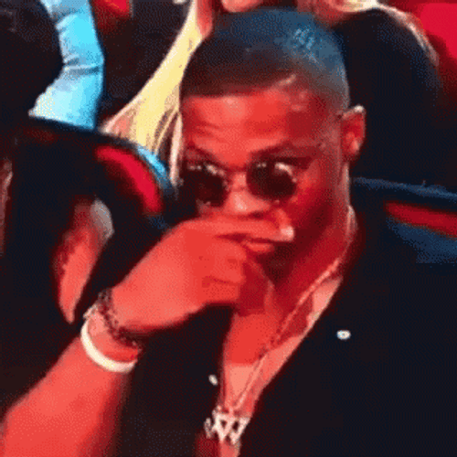Russell Westbrook Being Silent GIF