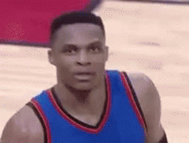 Russell Westbrook In Game Court GIF