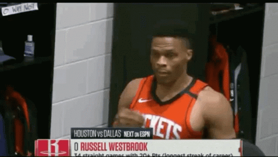 Russell Westbrook Points On You GIF