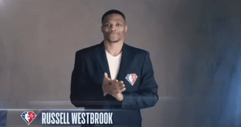 Russell Westbrook Waving Hi GIF