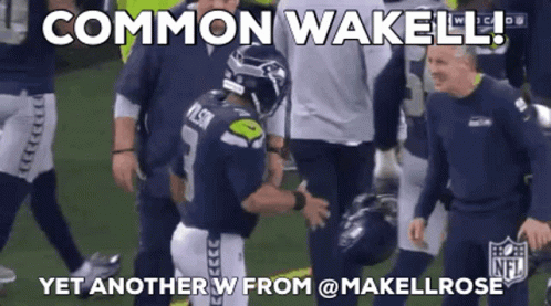 Russell Wilson And Makellrose GIF