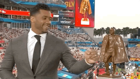 Russell Wilson Fist Bump GIF