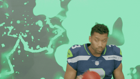 Russell Wilson Football Ball GIF