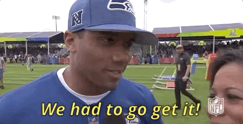 Russell Wilson Interview GIF