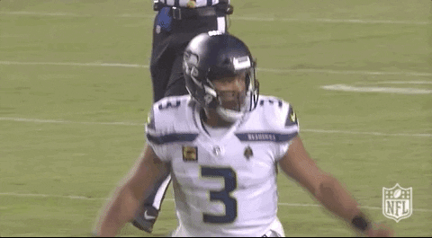 Russell Wilson Spreading Arms GIF