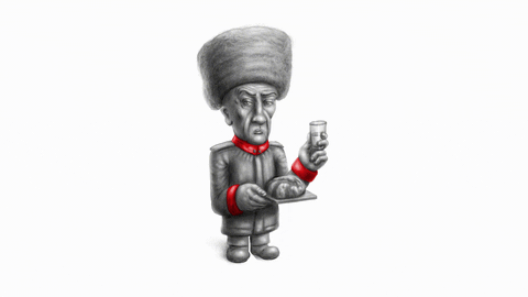 Russian Army Soldier Cartoon Cheers Nod GIF