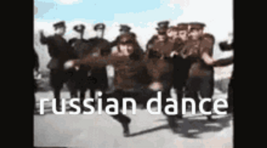 Russian Dance Fun Crowd Dance GIF