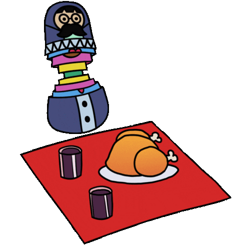 Russian Doll Family Transparent Sticker GIF