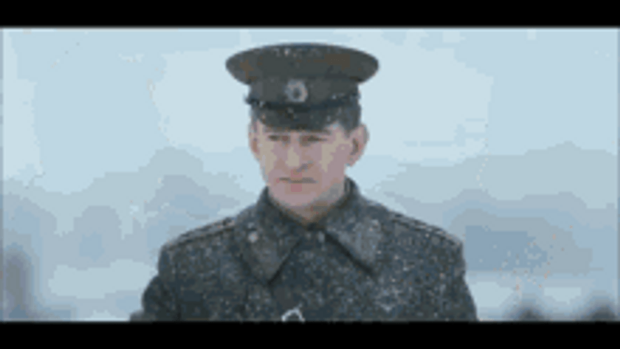Russian Soldiers Salute Kneel Down GIF