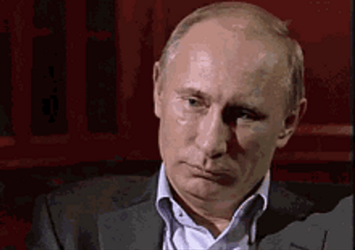 Russian Vladimir Putin Snickering Laughing GIF