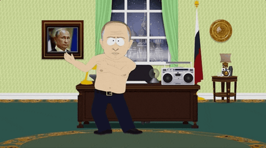 Russian Vladimir Putin South Park Dancing GIF