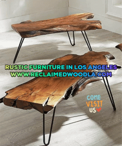 Rustic Furniture Come Visit Us Sign Los Angeles