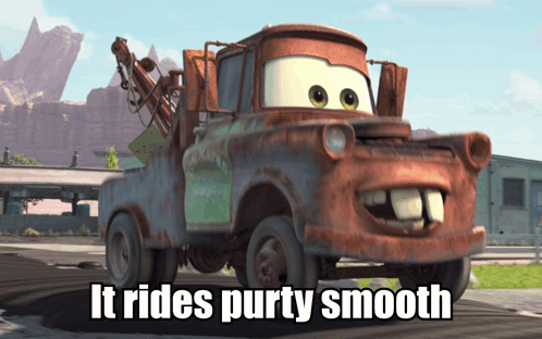 Rusty Tow Truck It Rides Purty Smooth GIF