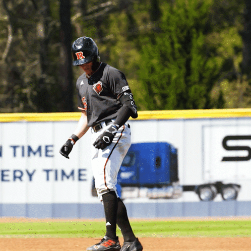 Rutgers Baseball Player Bent Knees GIF
