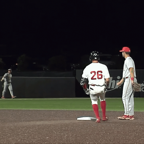 Rutgers Baseball Player Getting Ready GIF