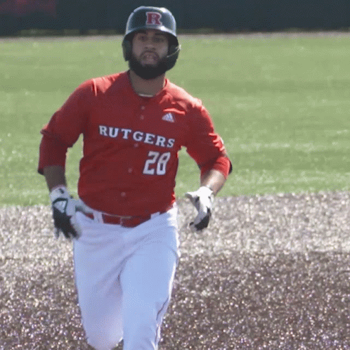 Rutgers Baseball Player Pointing GIF
