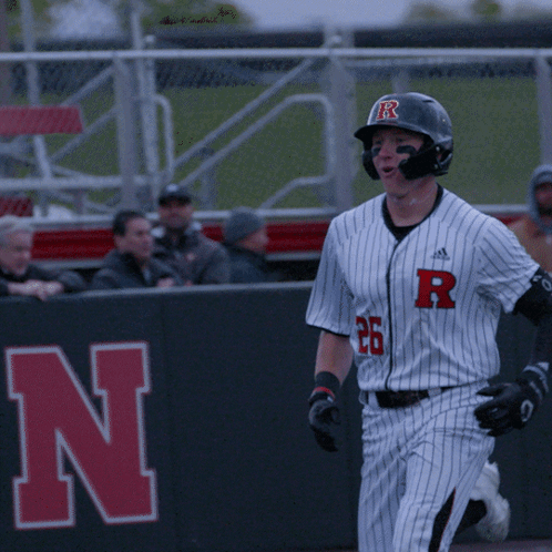 Rutgers Baseball Players Bump Heads GIF
