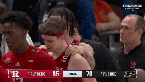 Rutgers Basketball Player Kicking GIF