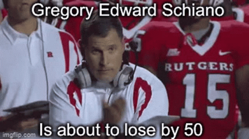 Rutgers Football Team Coach Hand Sign GIF