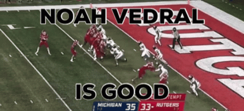 Rutgers Football Team Noah Vedral Good GIF