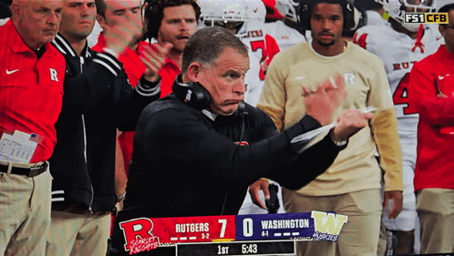 Rutgers vs Washington Football Score 7 to 0