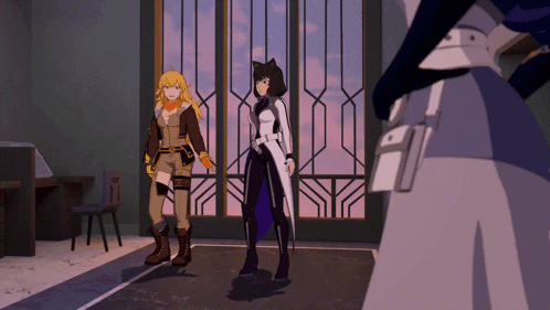 Rwby Blake Belladona Yang Xiao Long Dancing GIF