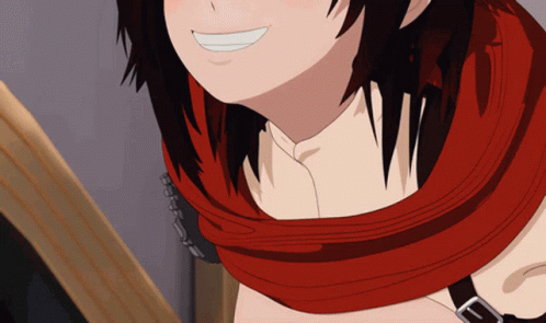 Rwby Cheerful Ruby Rose Sweet Smile GIF