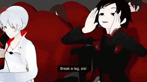 Rwby Ruby Rose Cheering For Yang GIF