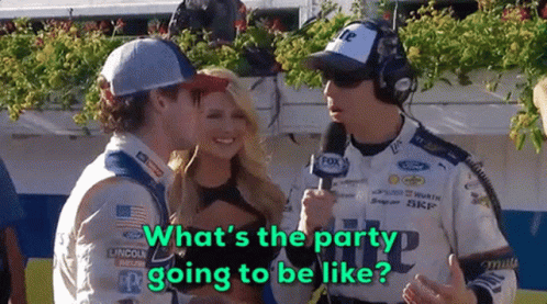 Ryan Blaney Being Interviewed GIF
