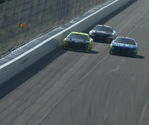 Ryan Blaney Driving In Nascar GIF