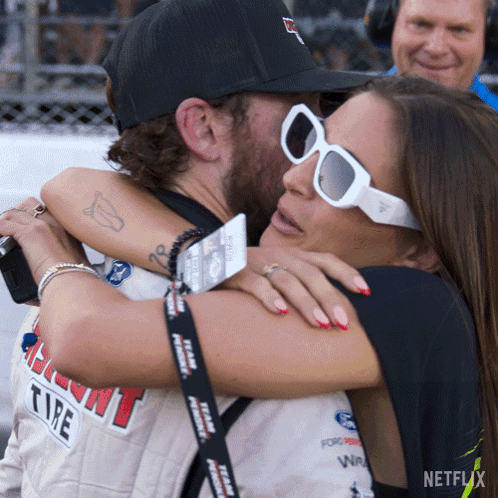 Ryan Blaney Kissing Gianna Tulio GIF