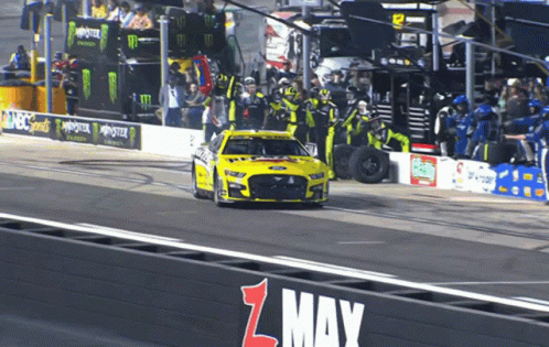 Ryan Blaney Leaving The Pit Stop GIF