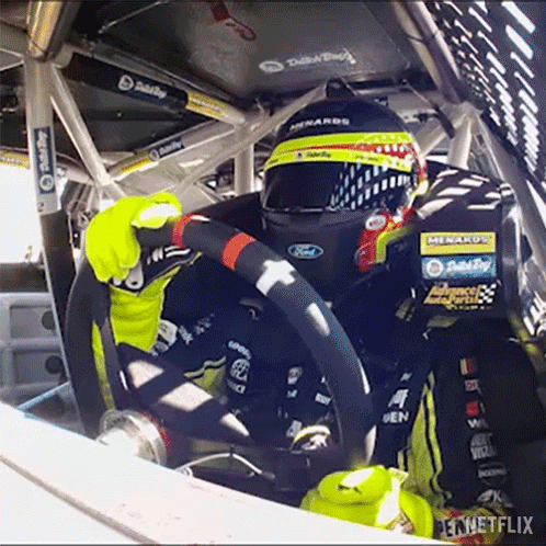 Ryan Blaney On The Driver Seat GIF