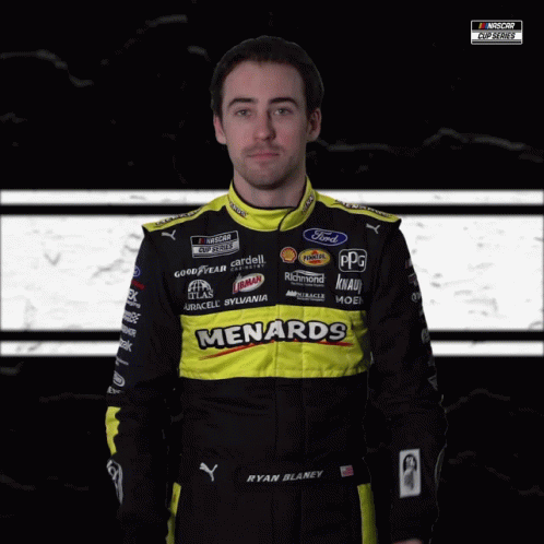 Ryan Blaney Stand Up Gesture GIF