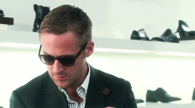 Ryan Gosling Wearing Sun Glasses GIF