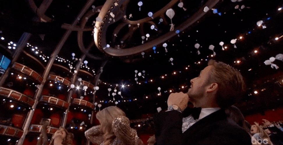 Ryan Gosling Attend The Oscars GIF