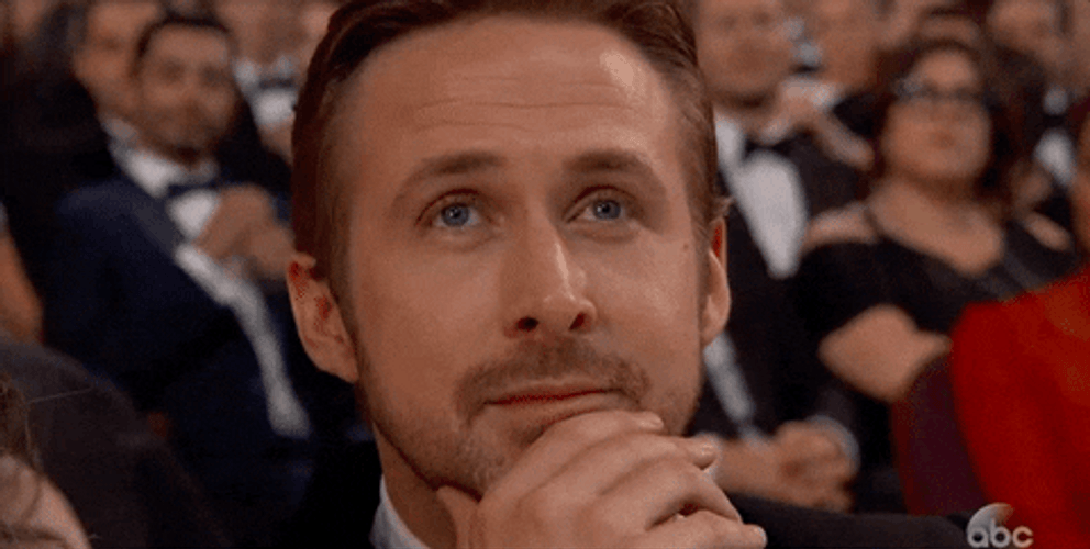 Ryan Gosling Blinking Eyes GIF