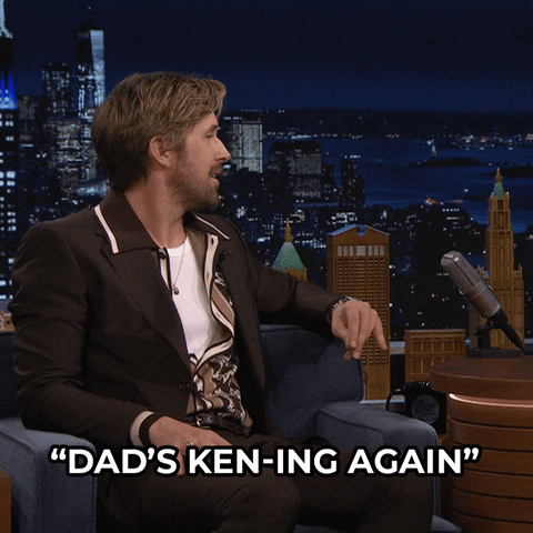 Ryan Gosling Playing Ken Barbie Movie GIF