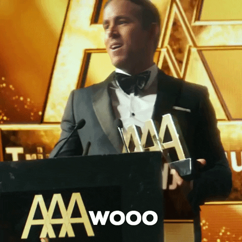 Ryan Reynolds Cheering Wooo GIF
