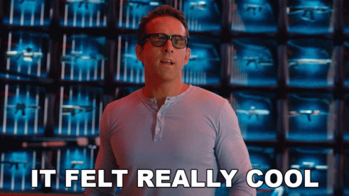 Ryan Reynolds Feels Really Cool GIF