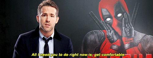 Ryan Reynolds Get Comfortably GIF