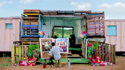 Ryan Reynolds Painting GIF