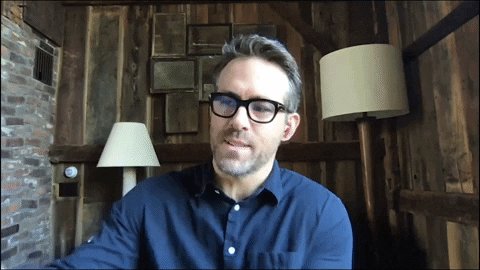 Ryan Reynolds Showing Bottle GIF