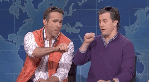 Ryan Reynolds Snl Fist Bump GIF