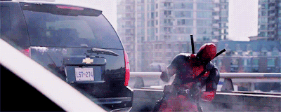 Ryan Reynolds Spiderman Smoking Car GIF