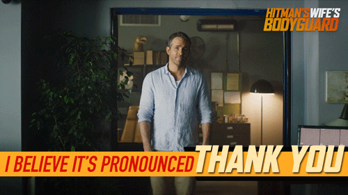 Ryan Reynolds Thank You Finger Snap GIF