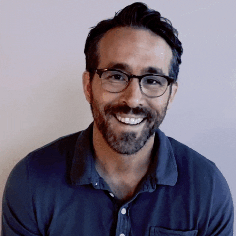 Ryan Reynolds Wrexham Logo On Mouth GIF