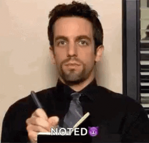 Ryan The Office Noted GIF