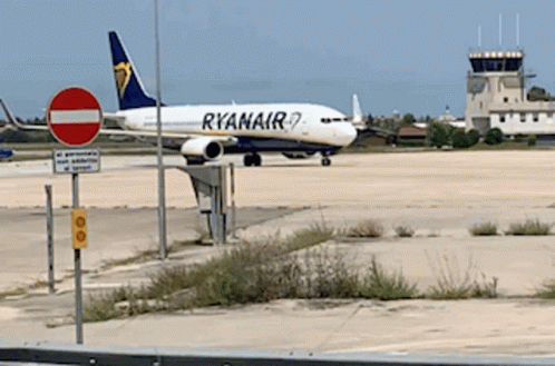 Ryanair Plane on Runway